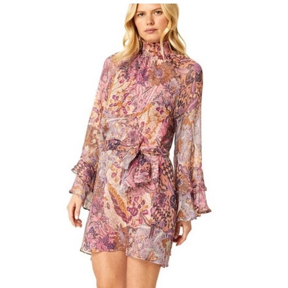 NWT Misa Los Angeles Saint Mini Dress in Augusta Batik - Picture 3 of 5
